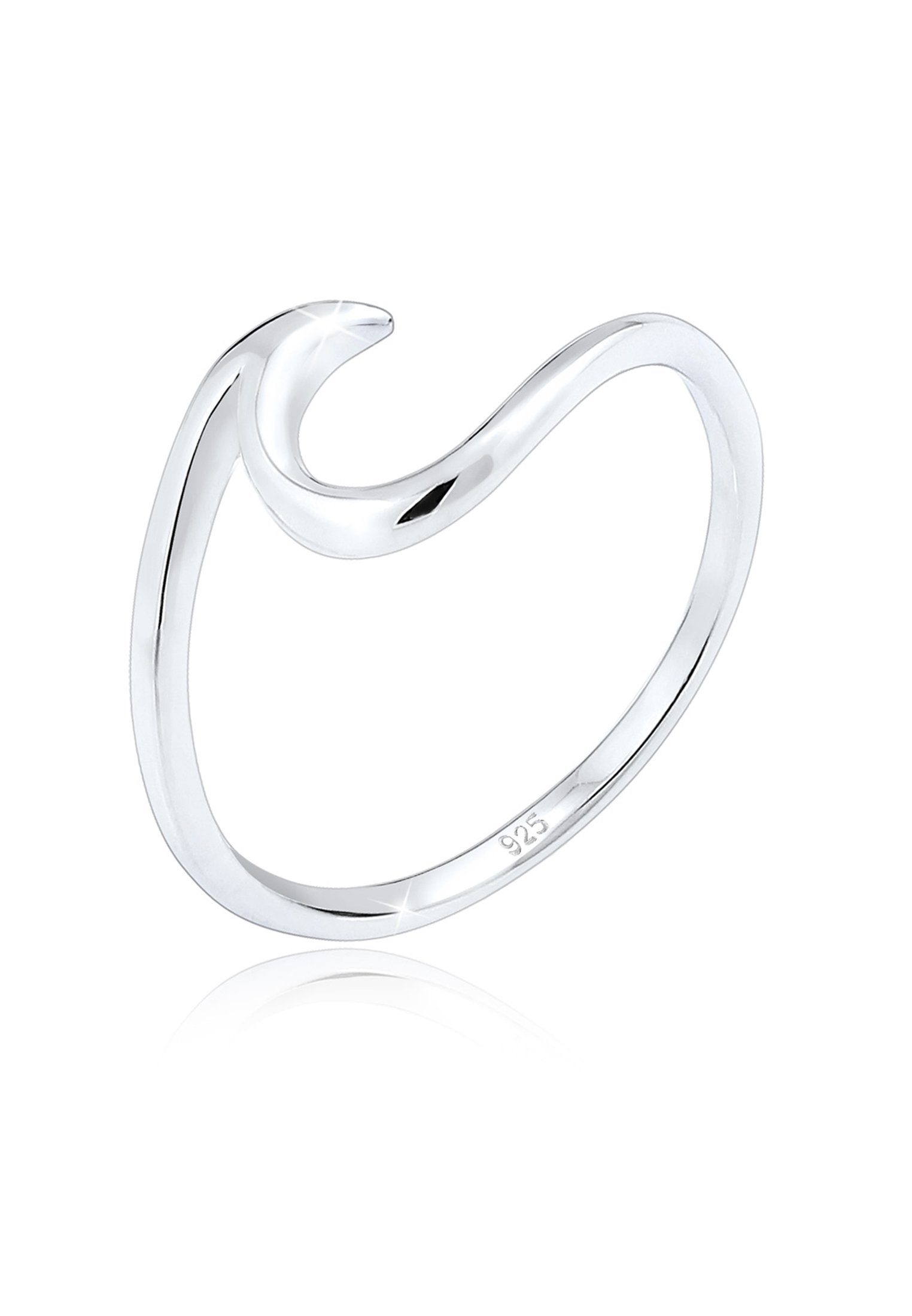 Elli Fingerring Wellen Wave Maritim Meer 925 Wellen Silber