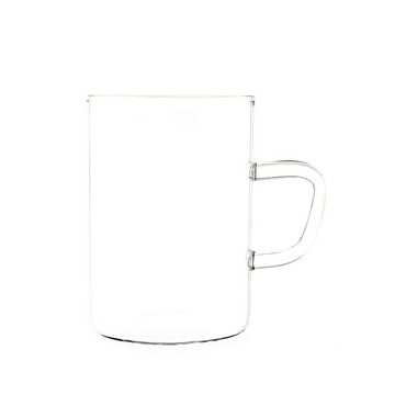 Mulex Teeglas 6 Teiliger Glas-Set mit Henkel für Tee oder Kafee 260 ml