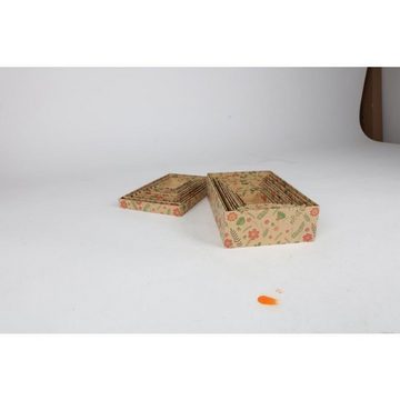 BURI Aufbewahrungsbox 12x Boxen 10er Set Grün Geschenk Dekoration Deckel Verpackung