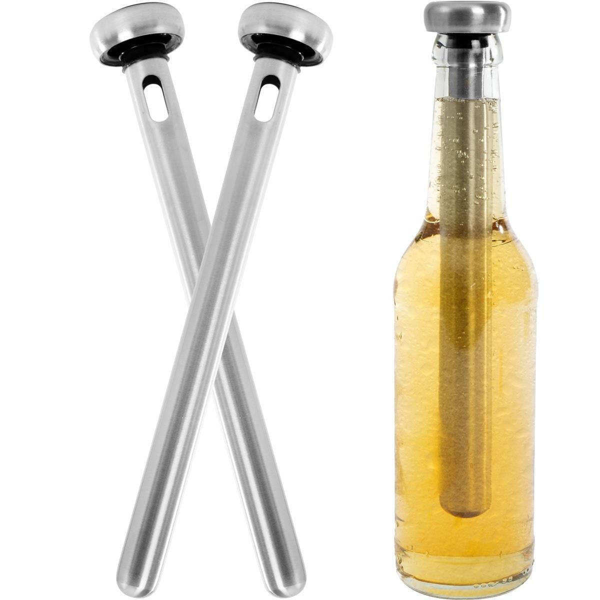 Outdoor-Flaschenkühler Bierkühler 2 x Edelstahl Bierkühlstab Flaschenkühler Bier Flaschen