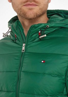 Tommy Hilfiger Steppjacke QUILTED HOODED JACKET mit Reißverschlusstaschen seitlich und innen