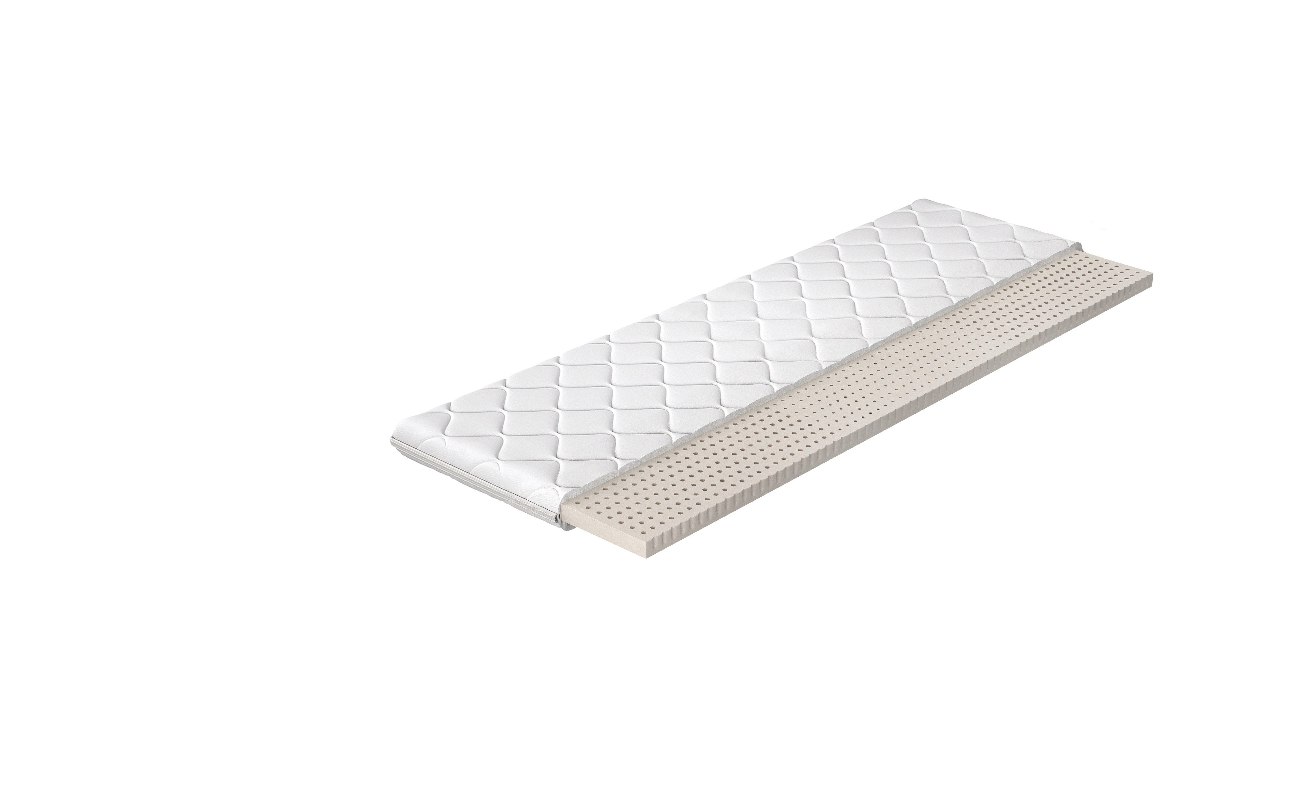 MOEBLO, Topper Lateks - TEKAS 90x200, (Schaumstoffmatratze, Matratze, hypoallergener Bezug, HR-Schaum, Härtegrad H3), 90x200 cm