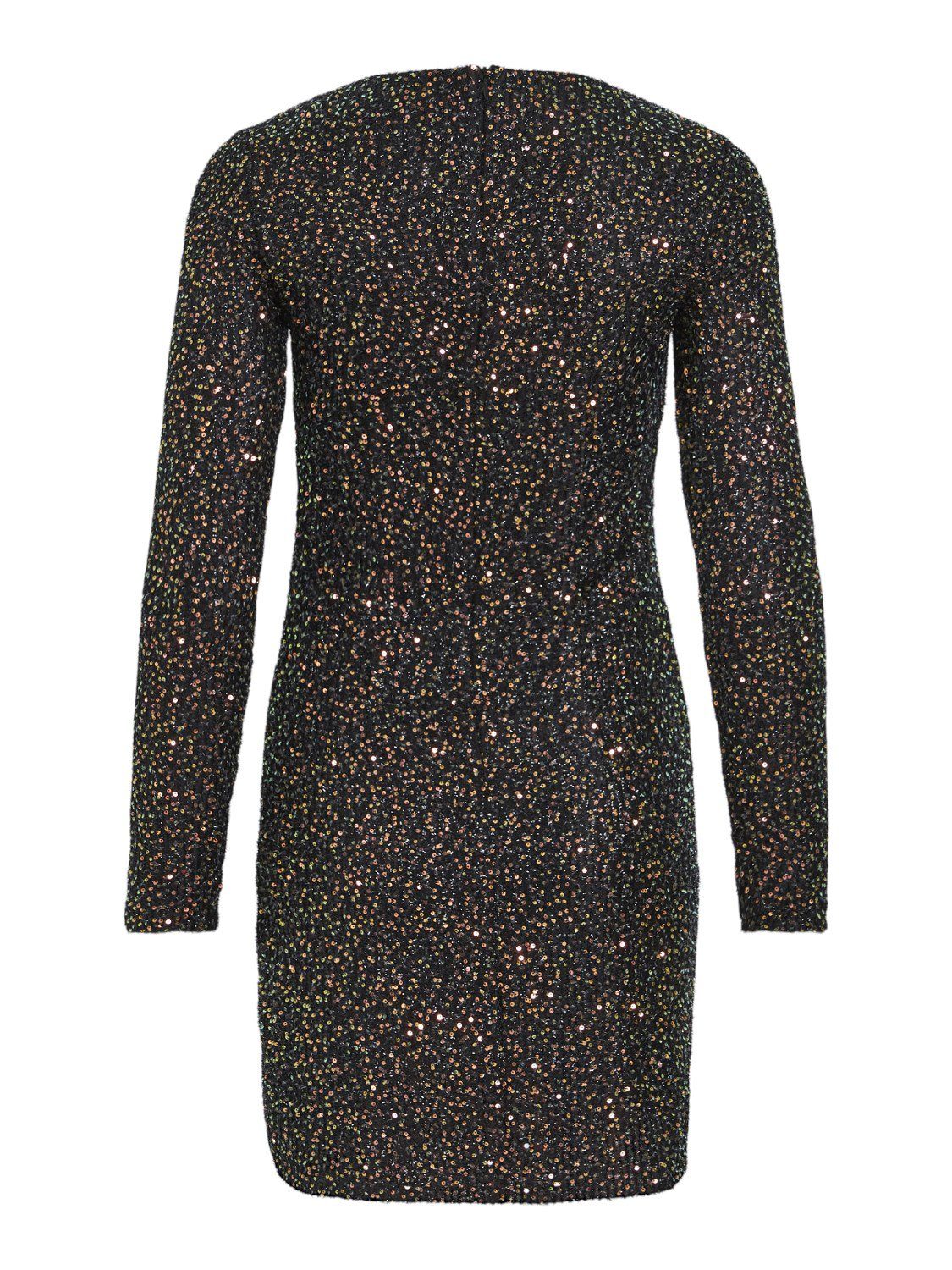 Vila Abendkleid Pailletten Midi Eleganter Langarm günstig online kaufen