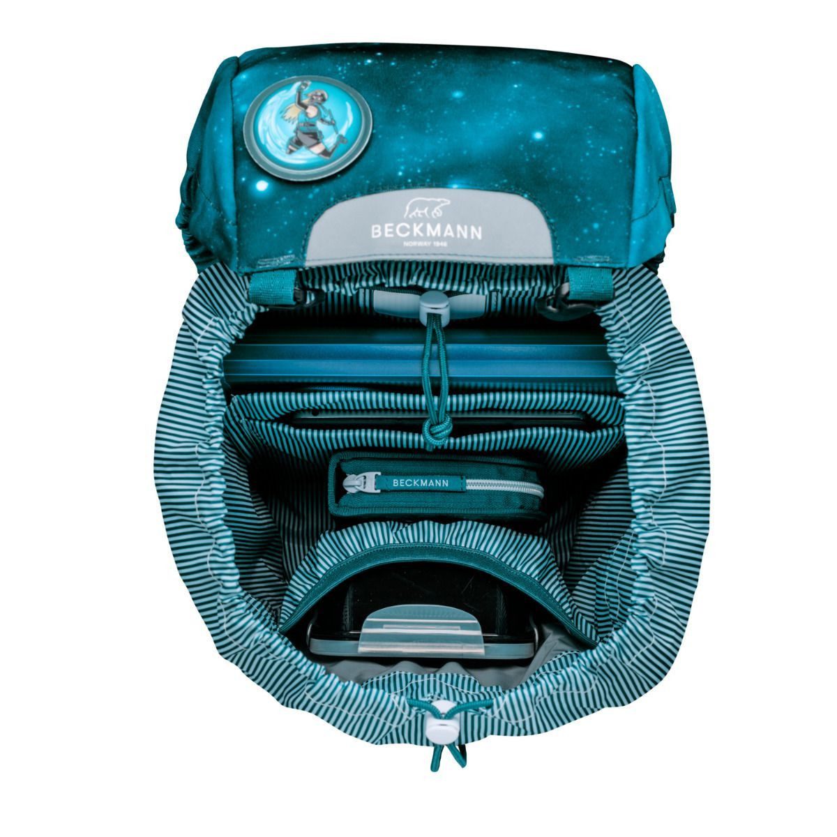 Beckmann Schulranzen Classic (6tlg., inkl. Sportrucksack, Federmäppchen, Schlamperrolle und Buttons)