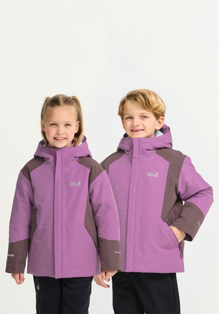Jack Wolfskin Skijacke SNOWFLASH JKT K Winterjacke für Kinder, wasserdicht, warm