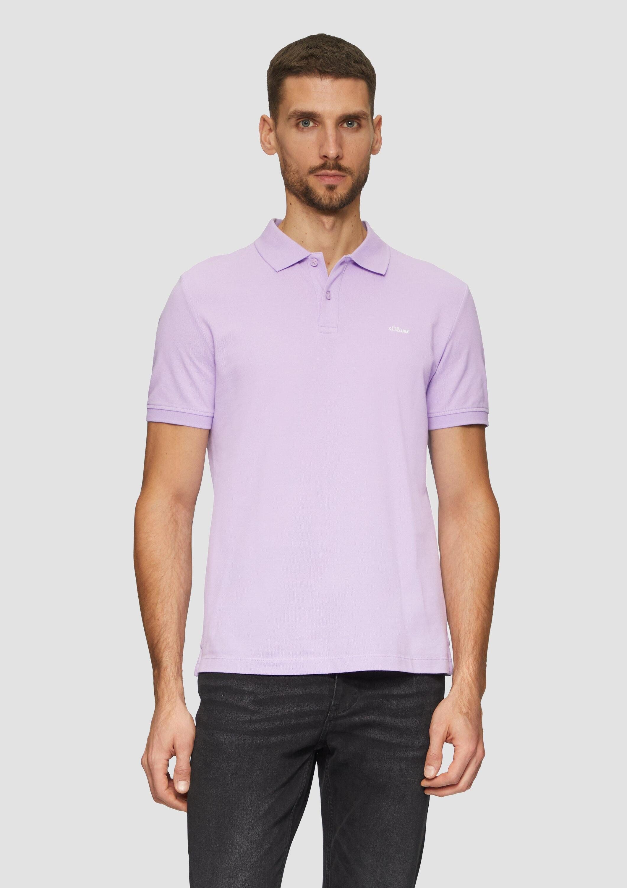 s.Oliver Kurzarmshirt Polo-Shirt Poloshirt aus Baumwollpiqué günstig online kaufen