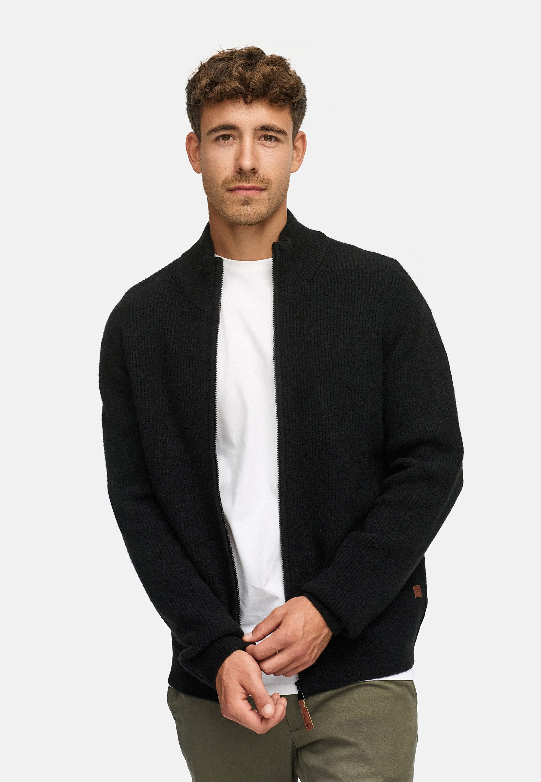 Cardigan Herren INPeace Cardigan Herrenstrickjacke
