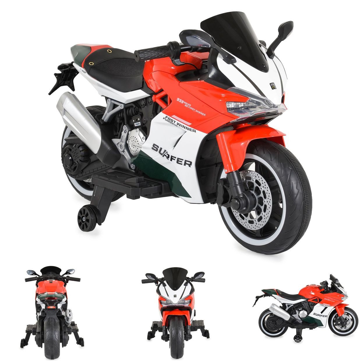 Elektro-Kindermotorrad Kinder Elektromotorrad Surfer
