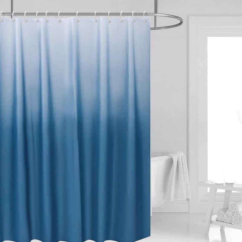 Coonoor Duschvorhang Wasserdichter und Anti-Schimmel Stoff Duschvorhang,180*180
