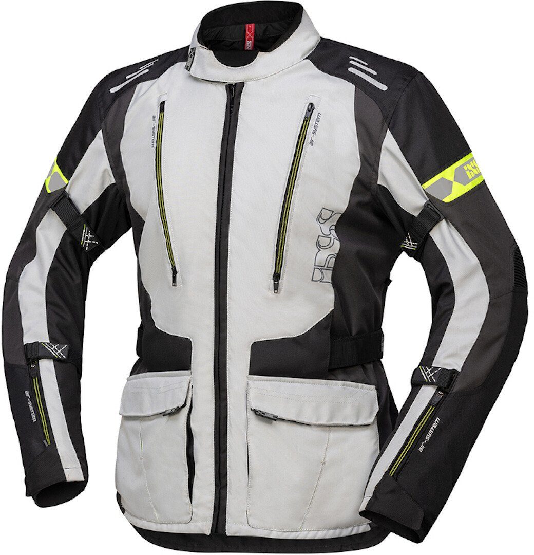 IXS Motorradjacke Lorin-ST Motorrad Textiljacke Light Grey/Black