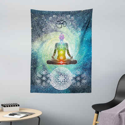 Wandteppich »aus Weiches Mikrofaser Stoff Für das Wohn und Schlafzimmer«, Abakuhaus, rechteckig, Yoga Mandala Zen Chakra Motiv
