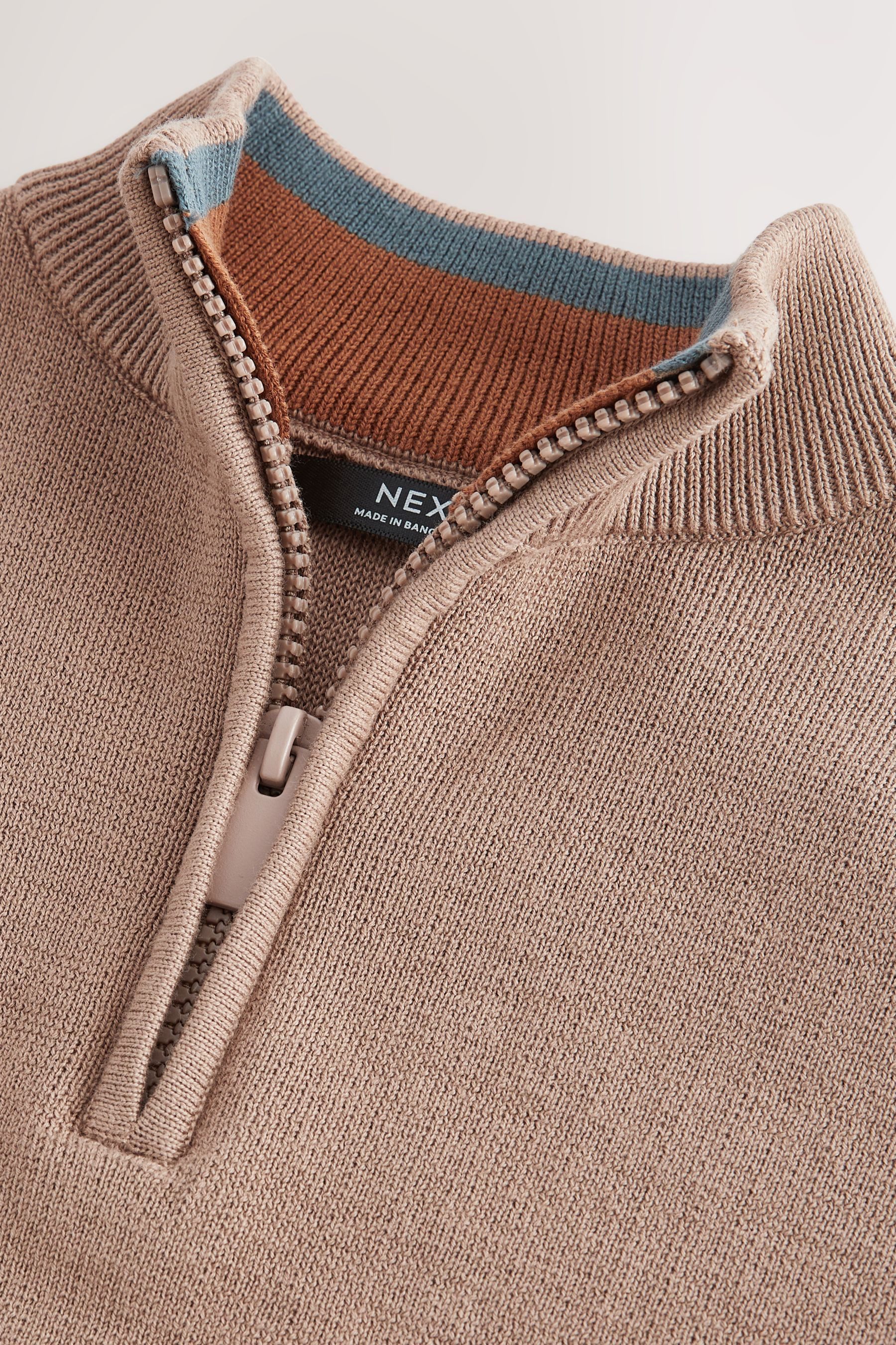 Next Troyer Pullover mit 1/4-Reißverschluss (1-tlg)