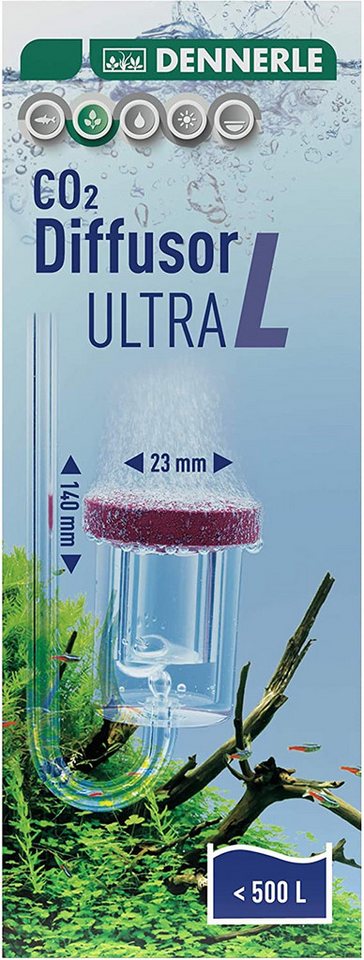 Thumbnail - DENNERLE CO2 Diffusor CO2 Diffusor Ultra, 400 l, CO2 Zugabegerät, Für Aquarien bis 100 Liter