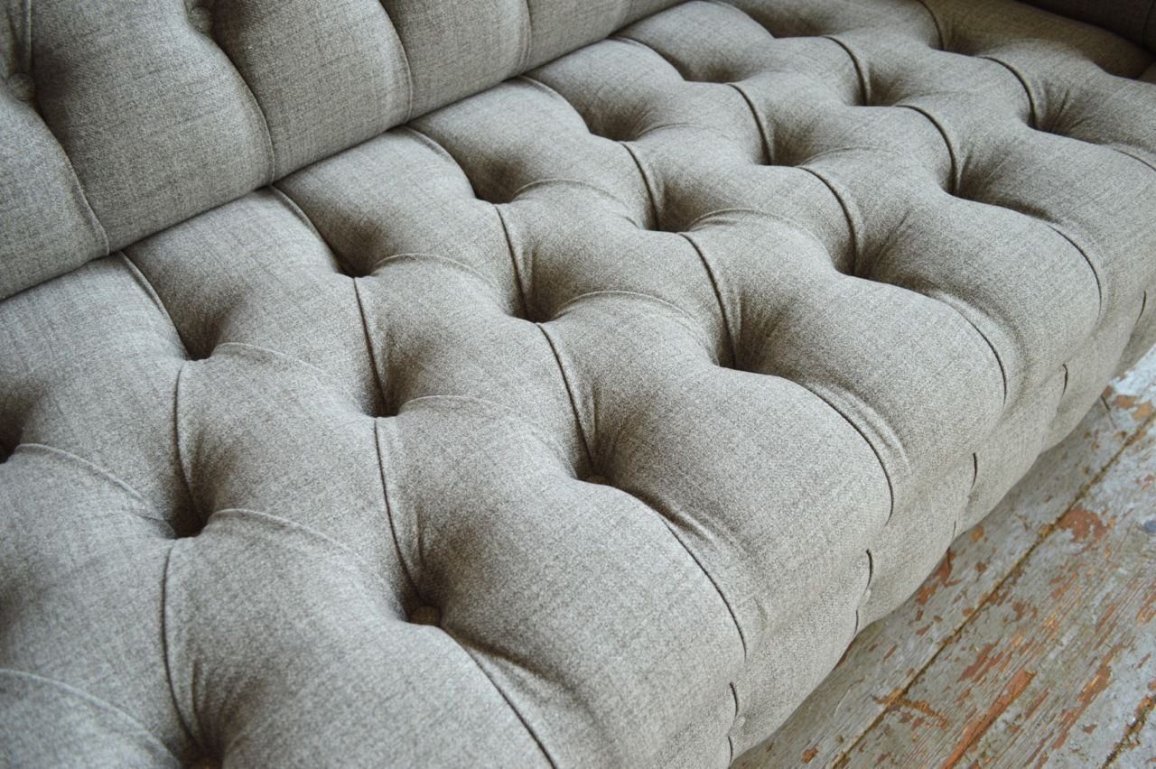 Designer 4 Textil 2016-48 Sofa JVmoebel Chesterfield 4-Sitzer Polster Sitz Couch