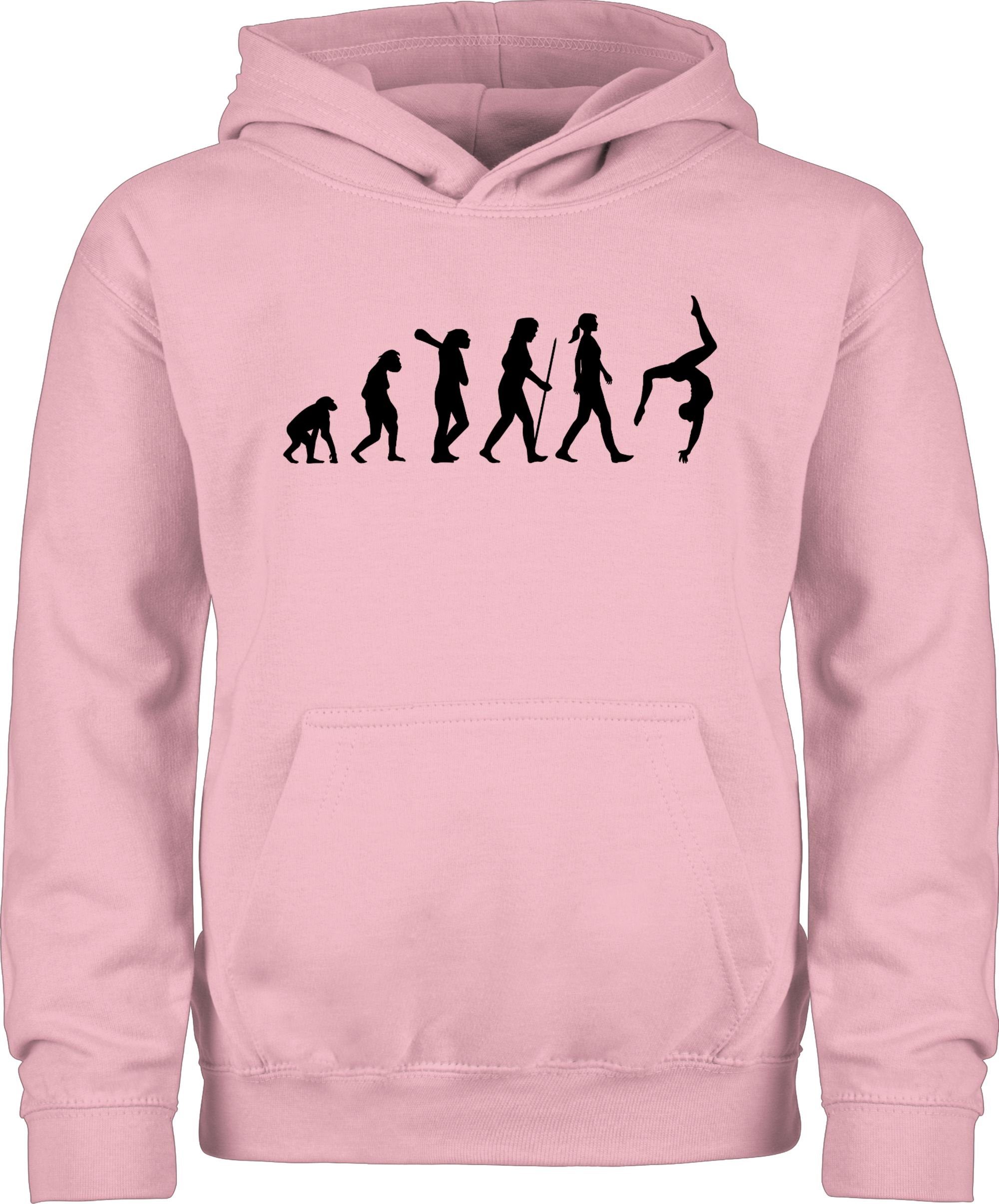 Shirtracer Kinder Hoodie Hellrosa 1 Evolution Evolution Turnen