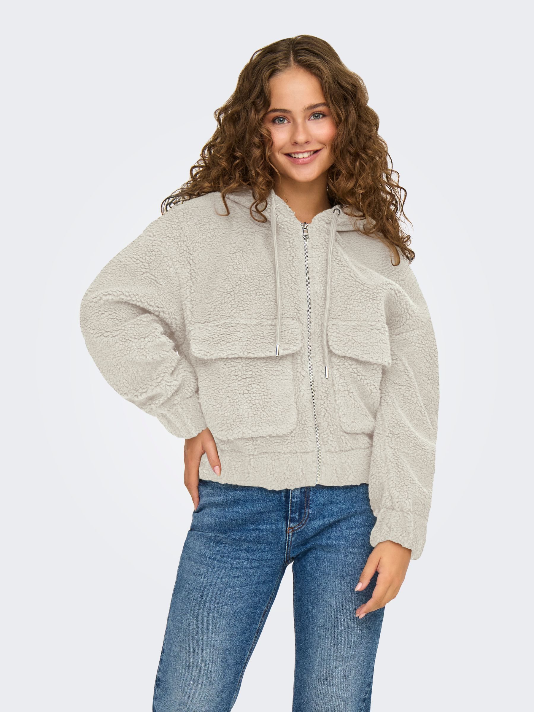 ONLY Blouson Gemütlicher Kapuzen-Look mit Taschen-Details günstig online kaufen
