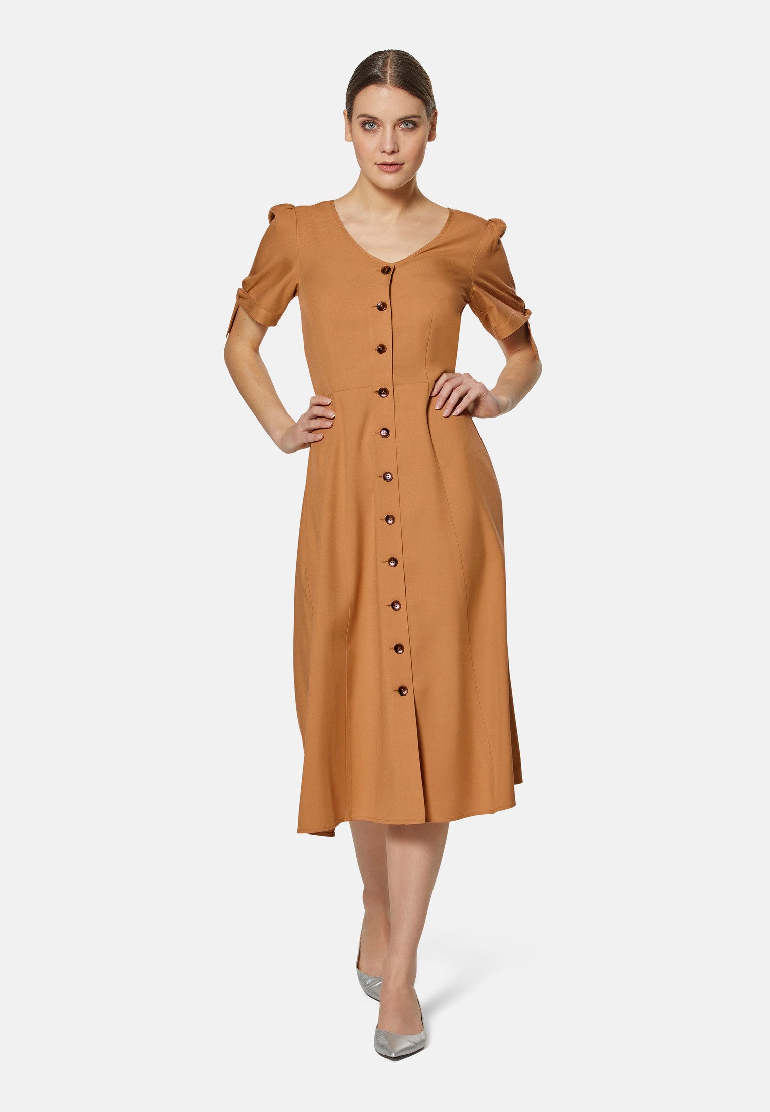 MADELEINE Maxikleid Halbarm-Kleid mit kurzen Ärmeln günstig online kaufen