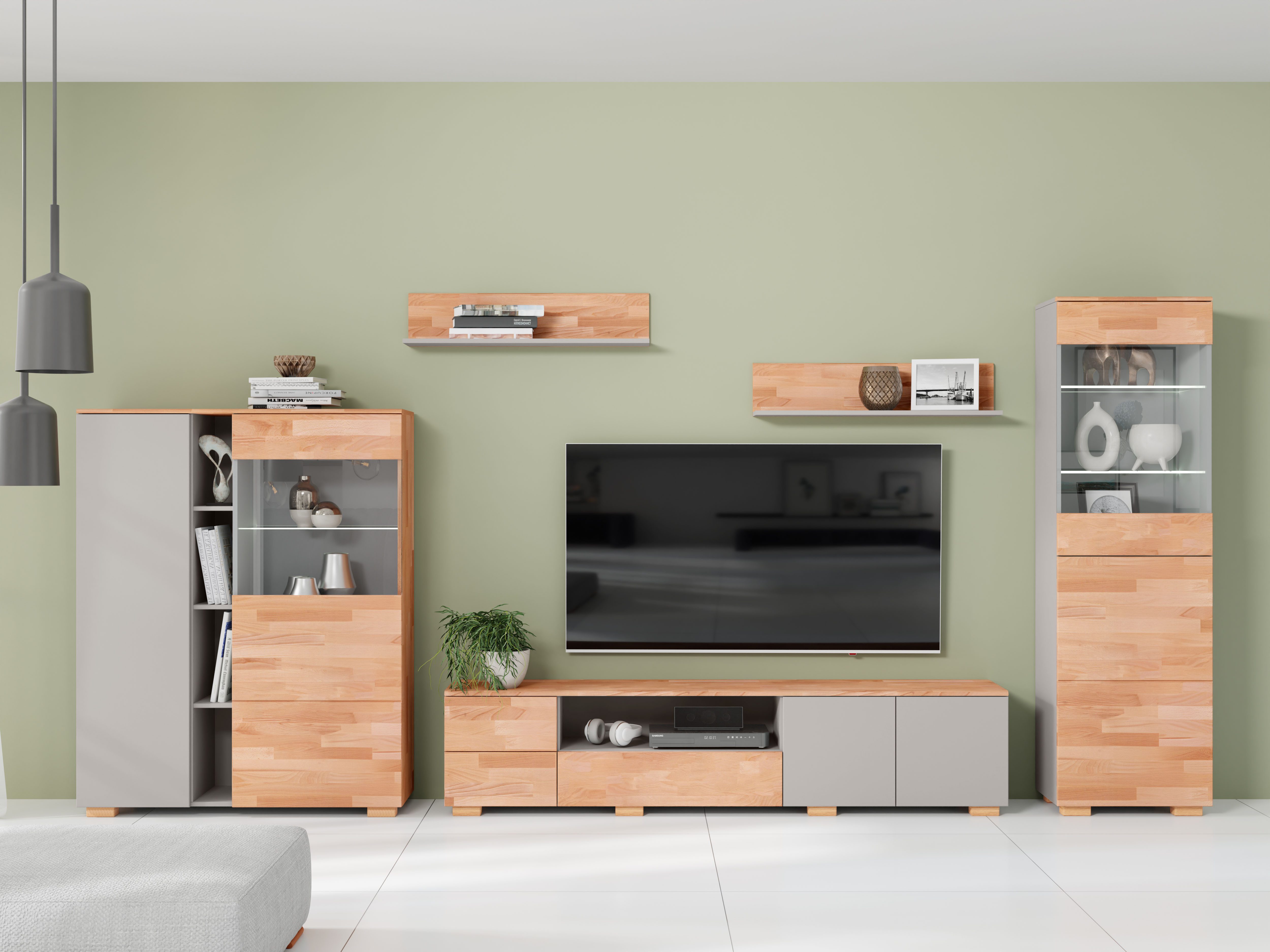 OTTO home Wohnwand, (5-St), schöne moderne Optik