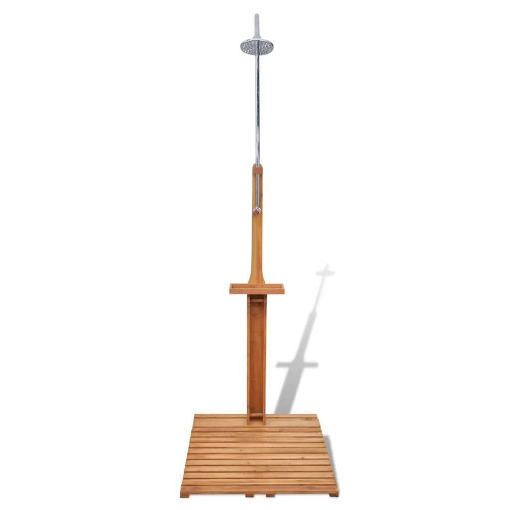 vidaXL Gartendusche, Bodendusche Holz