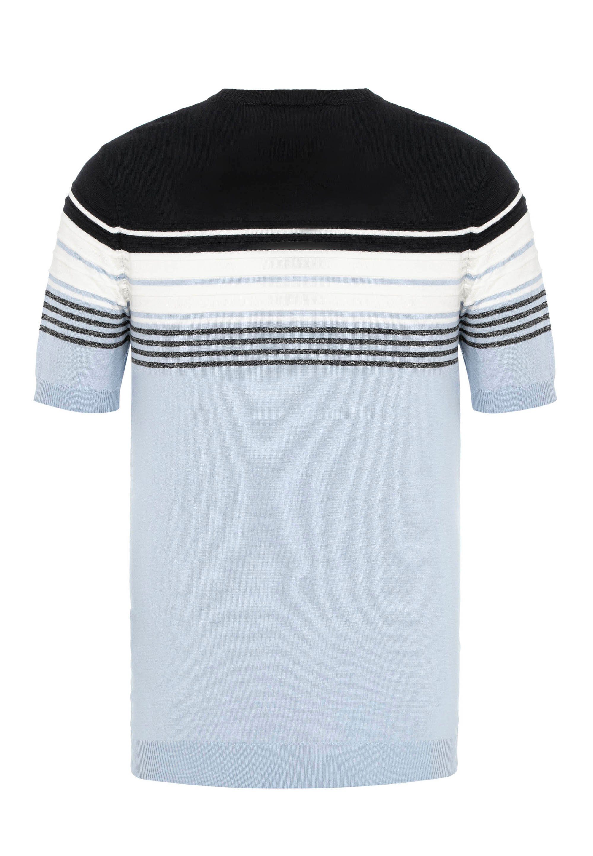 Cipo & Baxx T-Shirt mit Streifenmuster blau modischem