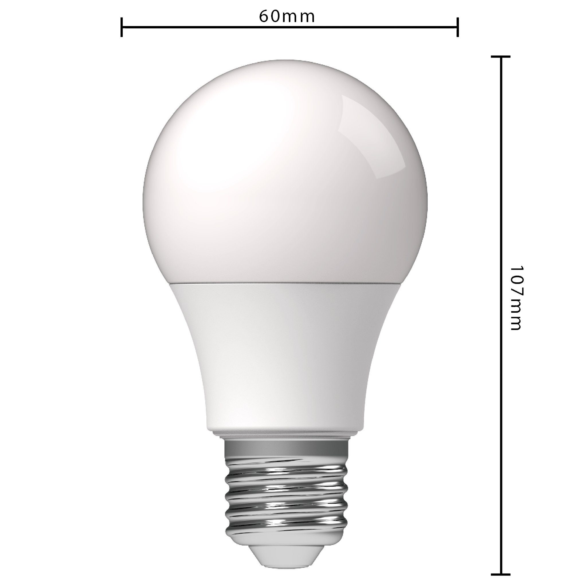 8W LED LED's Opal E27 light E27, 620103 Glühbirne, LED-Leuchtmittel A60 neutralweiß