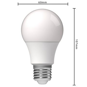 LED's light LED-Leuchtmittel 0620101 LED Glühbirne, E27, E27 4.9W warmweiß Opal A60