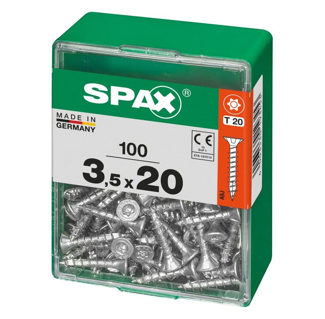 x Holzbauschraube mm TX SPAX 20 Spax Senkkopf 20 Universalschrauben 3.5