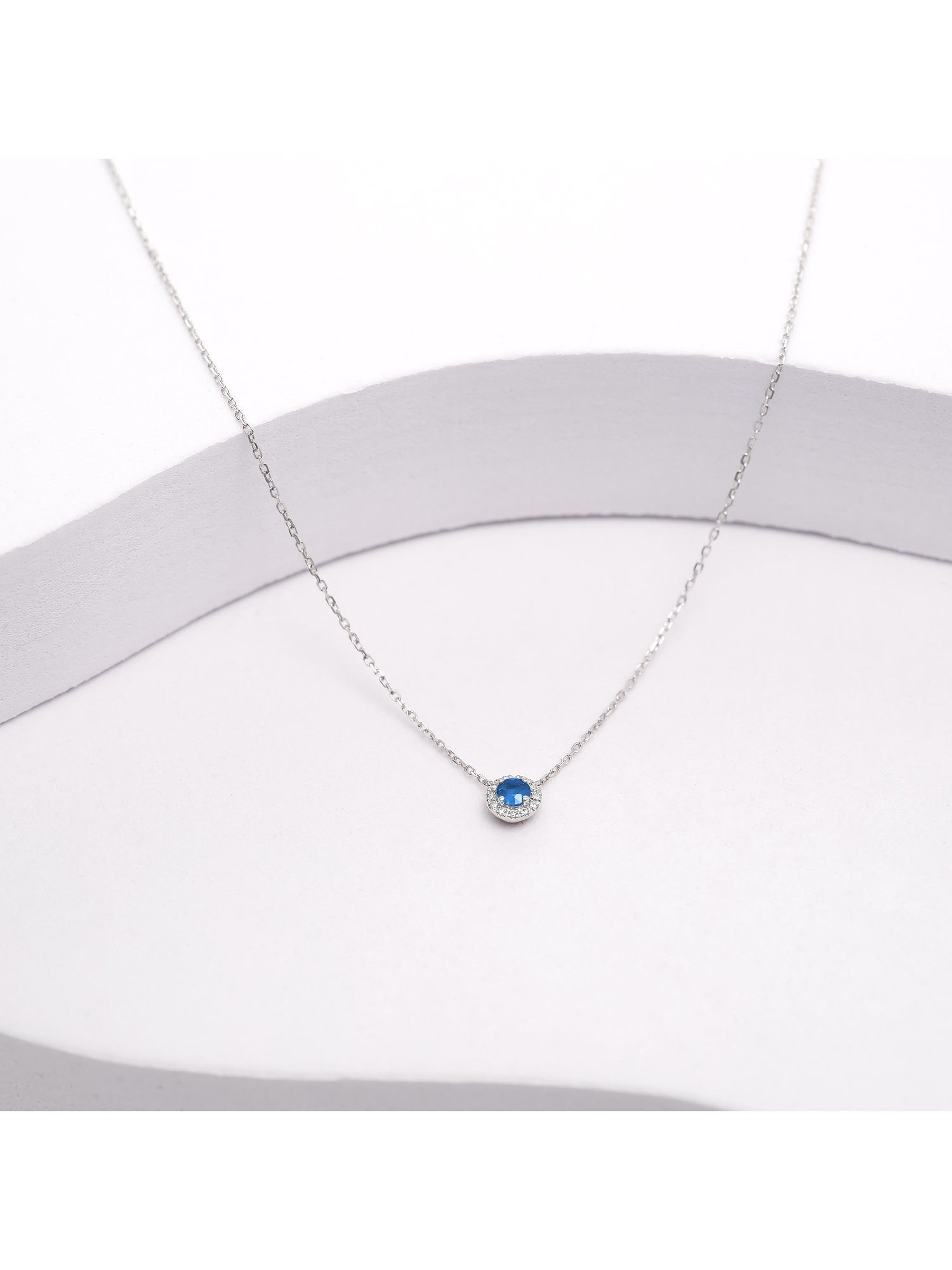 CHRIST Collier CHRIST Damen-Kette 585er Weißgold 1 Farbstein günstig online kaufen