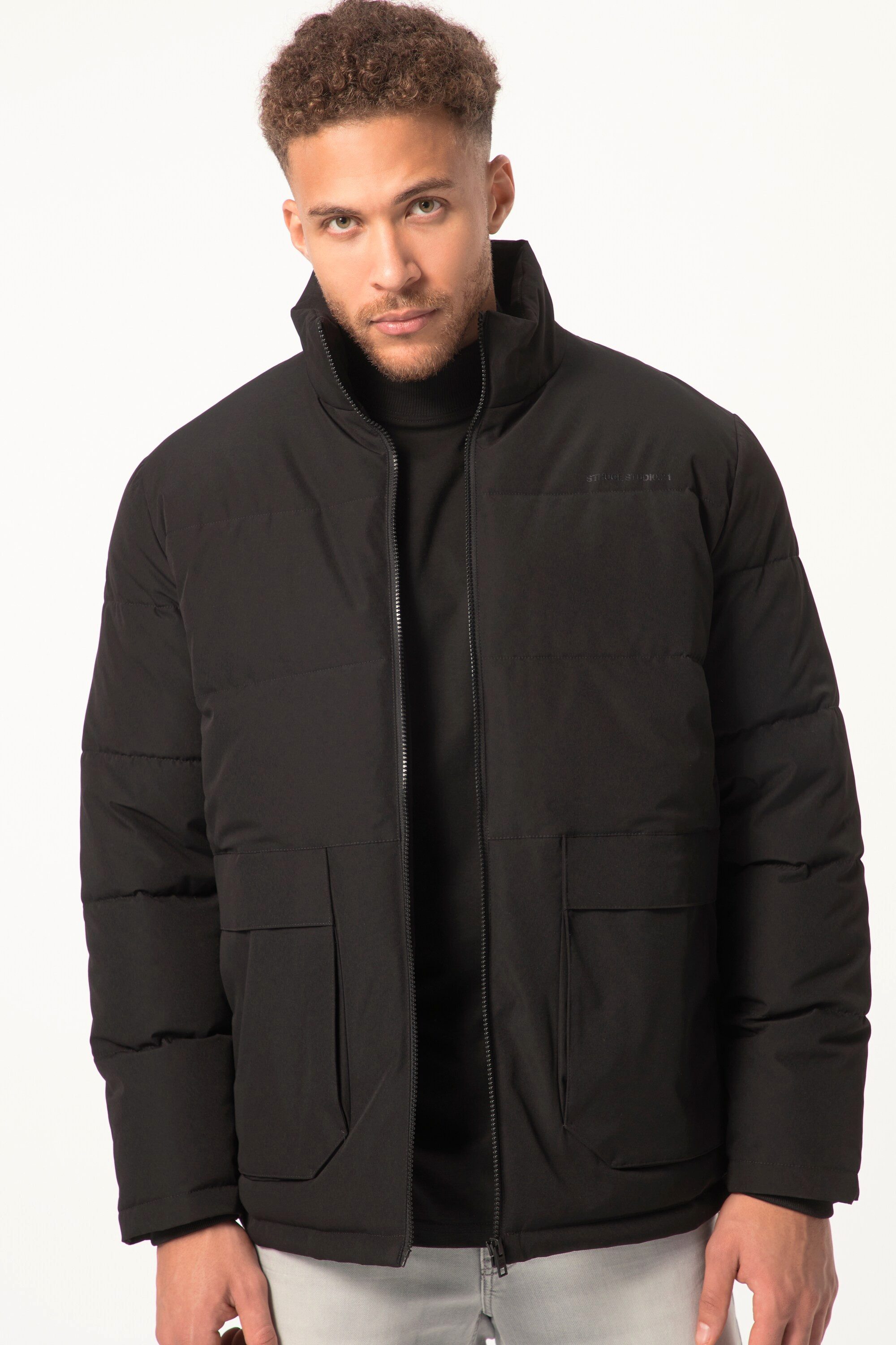 STHUGE Steppjacke Steppjacke Outdoor Stehkragen Zipper