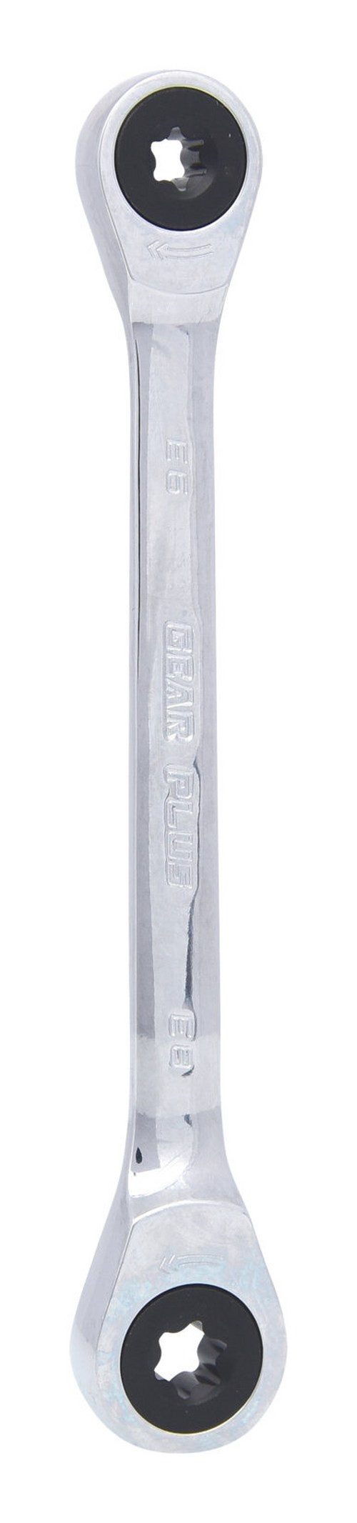 KS Tools Ringschlüssel GEARplus, Torx-E-Doppel-Ratschenringschlüssel, E6xE8