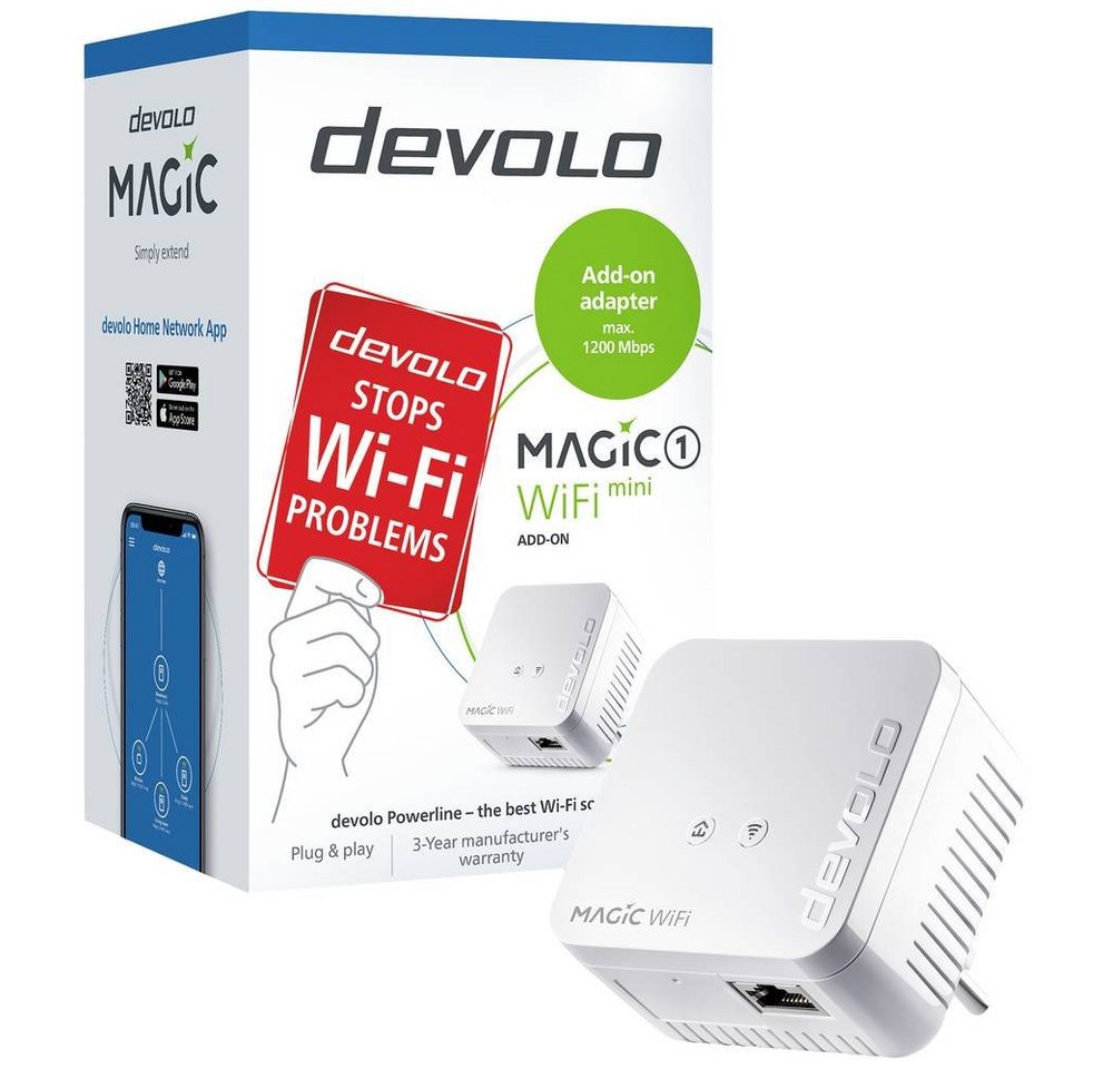 DEVOLO Powerline WLAN Erweiterungsadapter 8559 Reichweitenverstärker