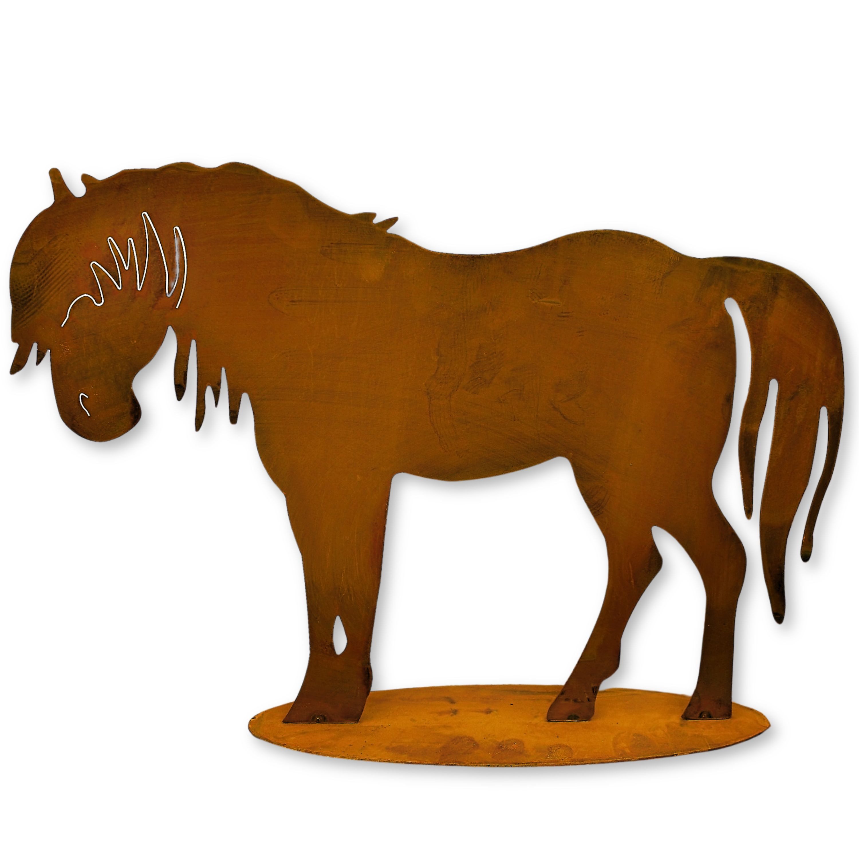 Rostikal Gartenfigur Pferd Dekofigur Gartendeko Rost, günstig online kaufen