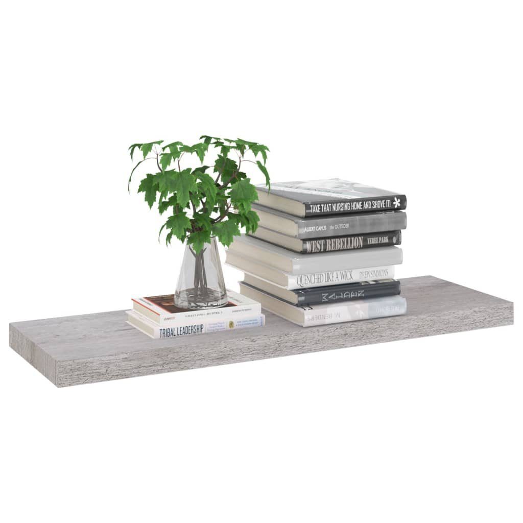 vidaXL Wandregal 80 x 235 x 38 cm Schweberegal Betongrau 80x23,5x3,8 cm MDF