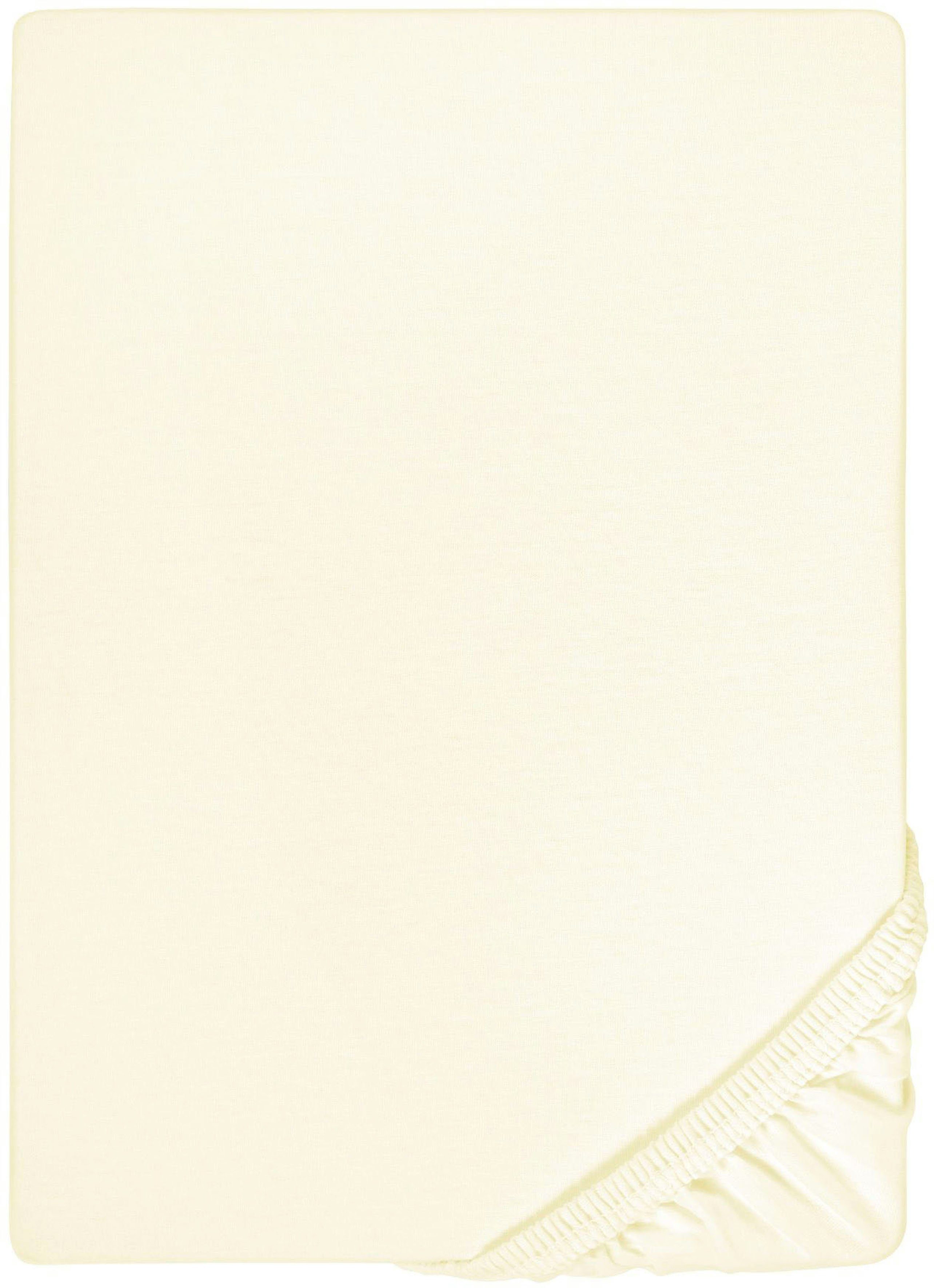 Biberna Spannbettlaken Conny, Jersey-Elasthan, Gummizug: rundum, (1 Stück), günstig online kaufen