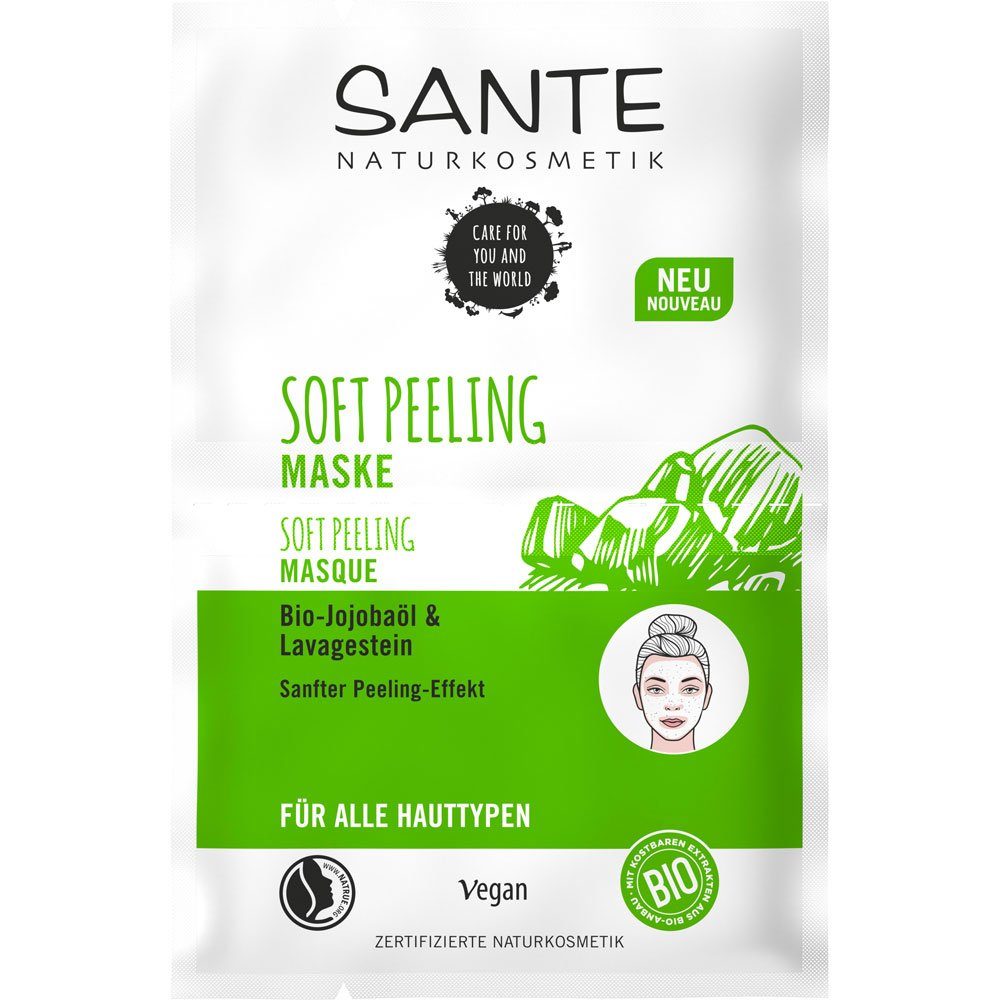 SANTE Gesichtspflege Soft Peeling Maske, 8 ml