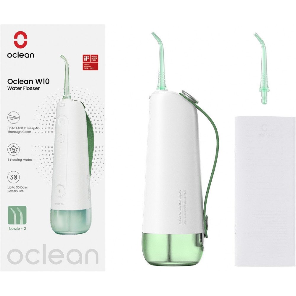 Oclean Munddusche oclean W10 Munddusche grün - Effektive Mundpflege.
