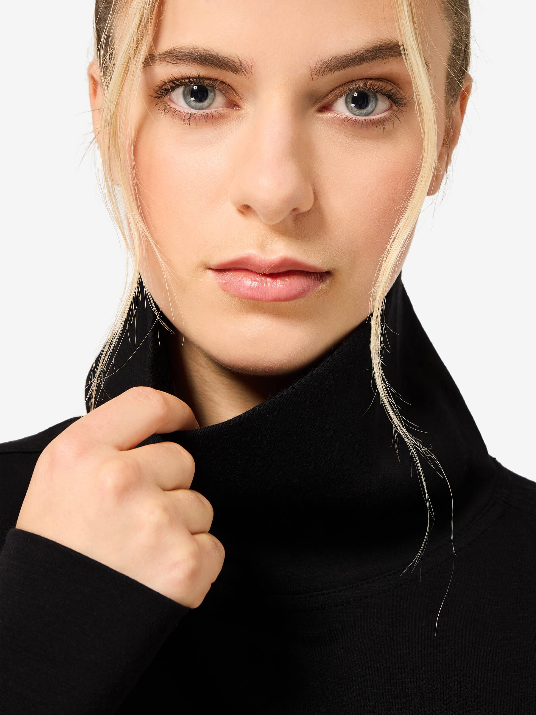 SUPER.NATURAL Sweatshirt für Damen,Merino W ROLLING ROLL NECK mit Sport-Motiv, atmungsaktiv