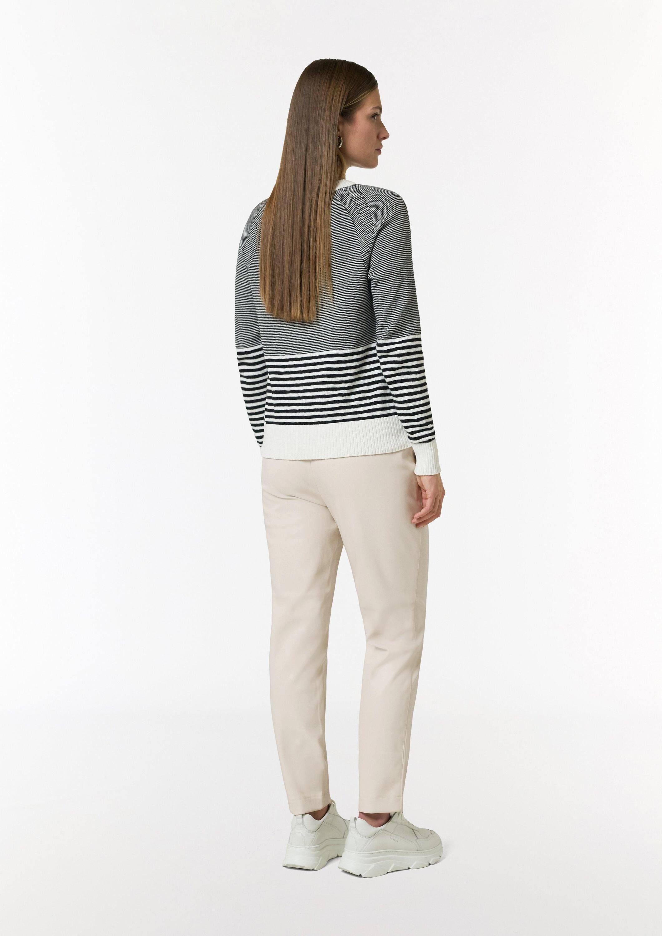 comma Chinos Hose Jogpants aus Kunstleder