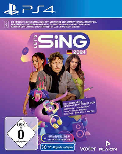 Let's Sing 2024 German Version PlayStation 4