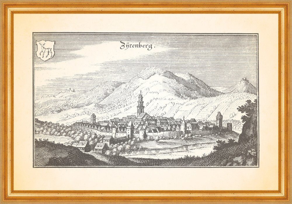 Kunstdruck Zierenberg Burgstall Blumenstein Hasungen Habichtswald Merian 0075 Ger