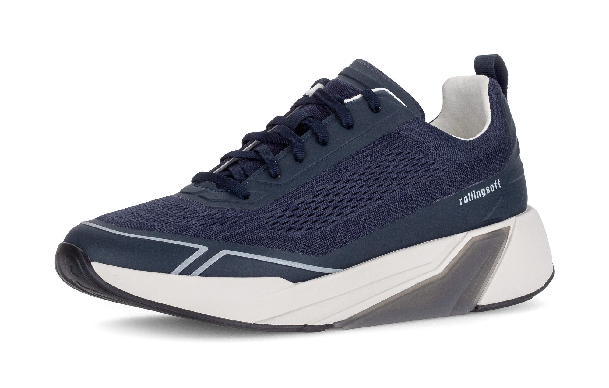 rollingsoft Sneaker, Freizeitschuh, Halbschuh, Schnürer mit Details in der Sohle, G-Weite