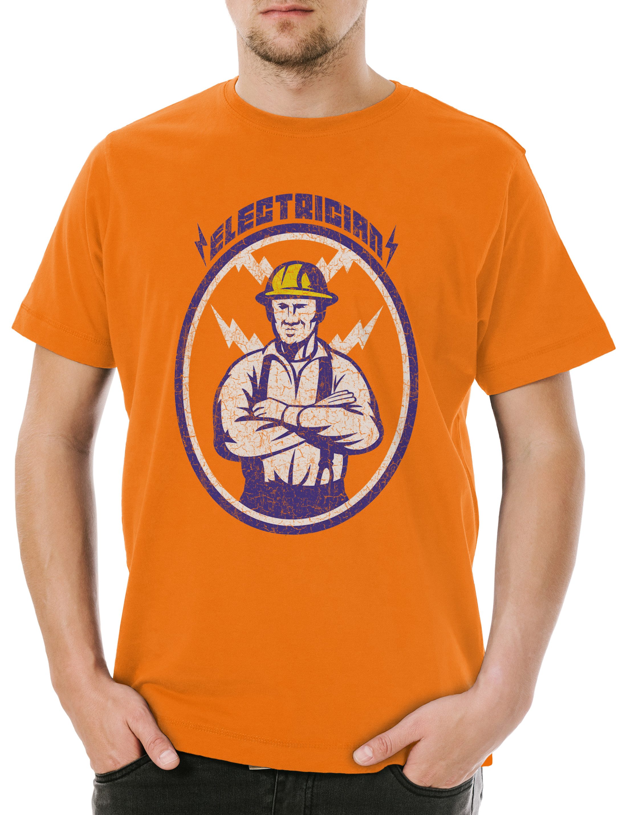 Print-Shirt Electrician IV Herren T-Shirt Elektriker Meister Beruf Handwerk