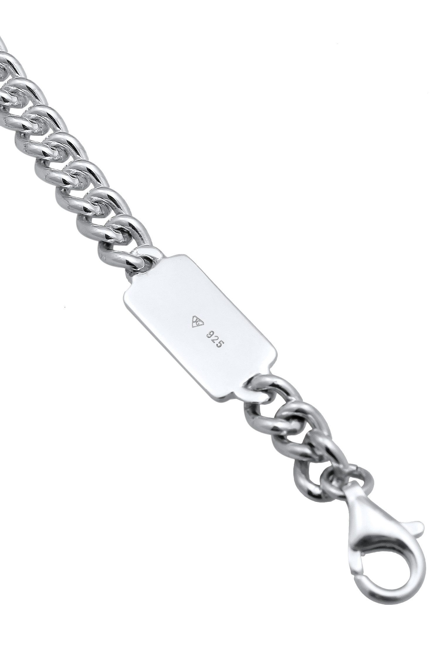 Kuzzoi Silberarmband Herren Rundpanzer Massiv 925 Silber