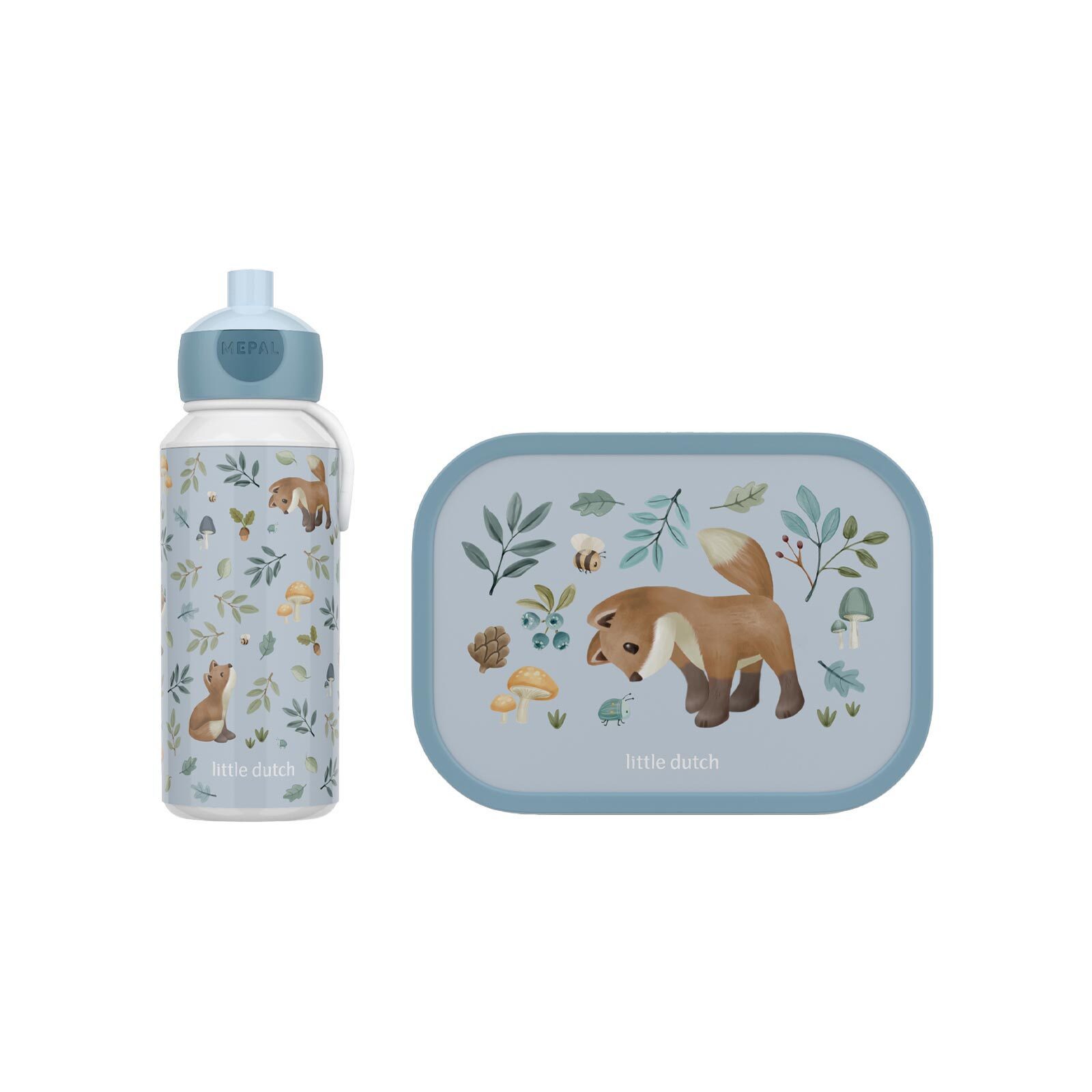 Mepal Lunchbox Campus Lunchset 2er Set, Acrylnitril-Butadien-Styrol (ABS), (2-tlg)