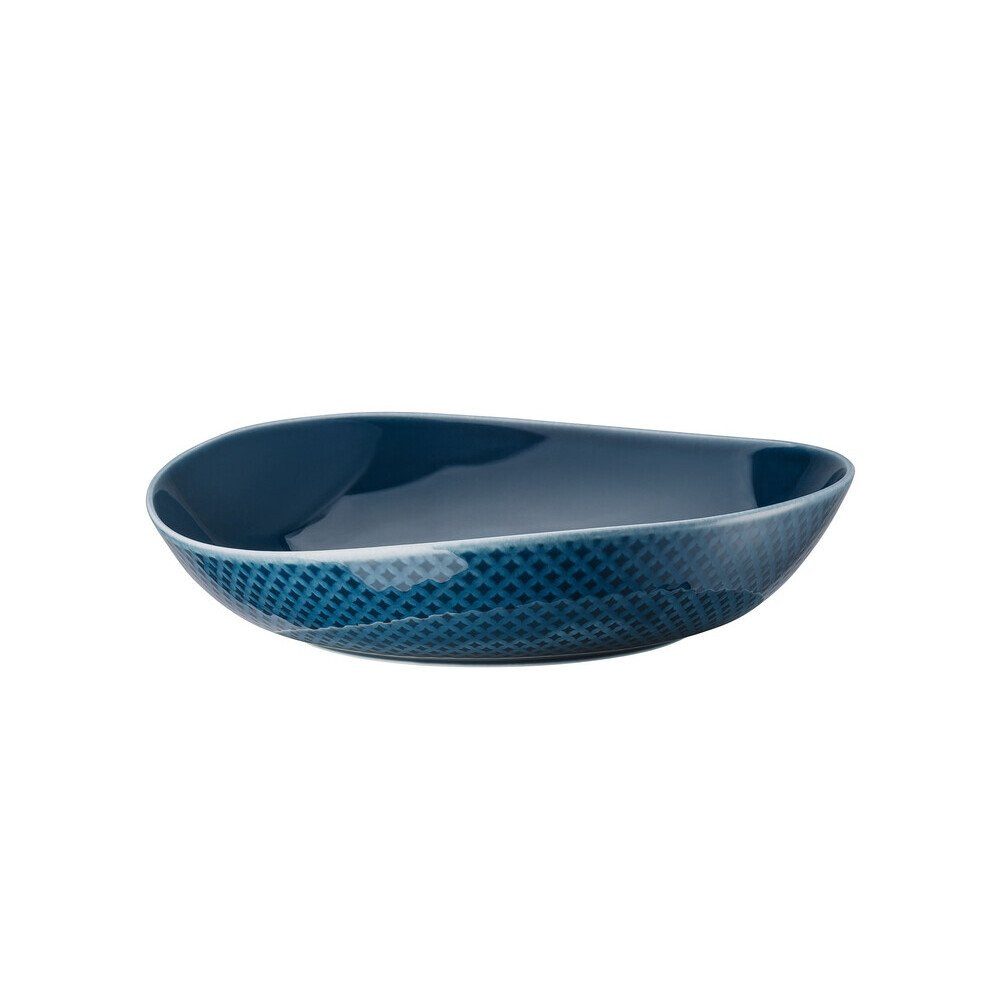 Rosenthal Teller Teller tief 22 cm Junto Ocean Blue, (1 St), Teller, Speiseteller, Essteller, Porzellan, blau, Unikat