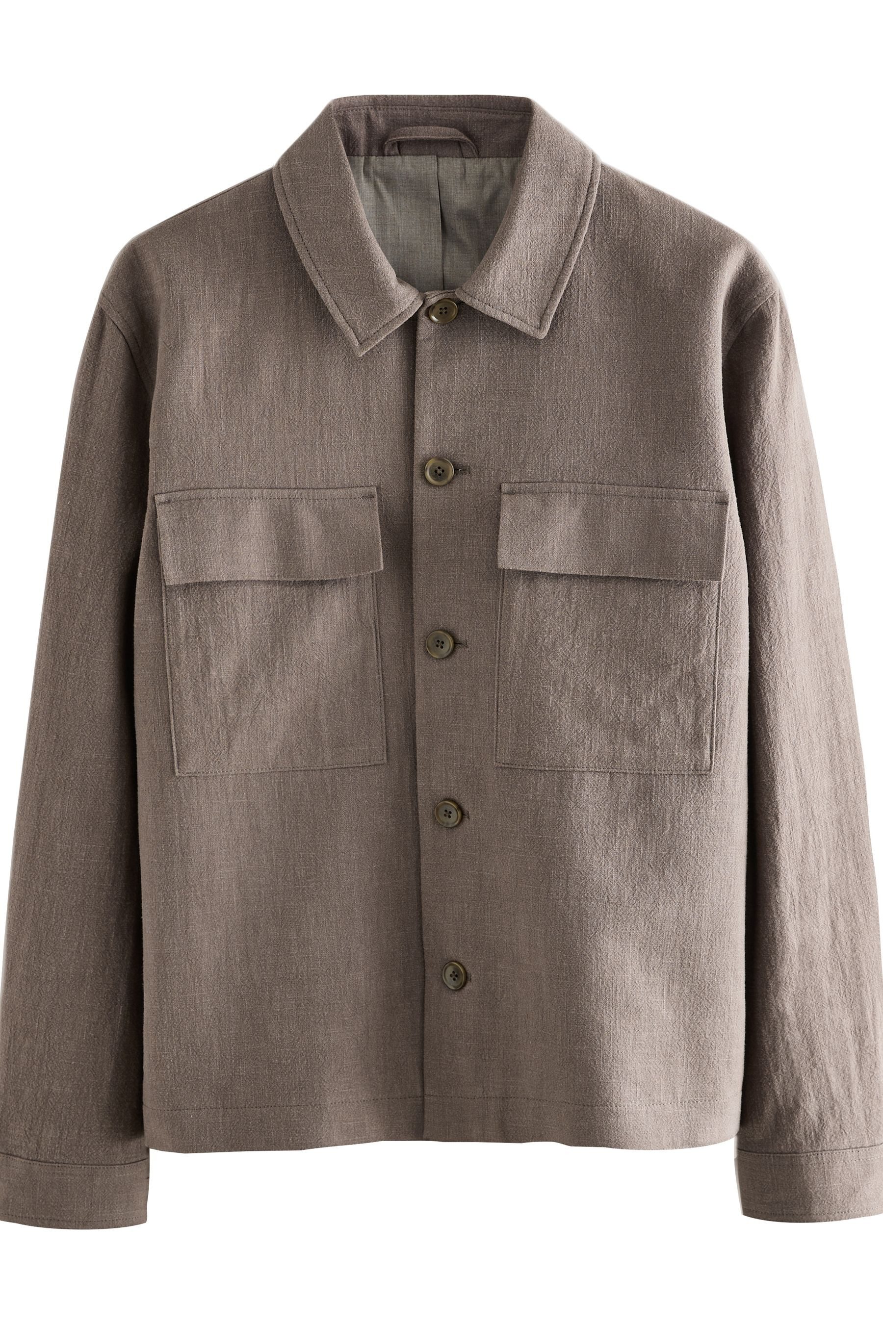 Next Hemdjacke Smarte Hemdjacke im Leinen-Look günstig online kaufen
