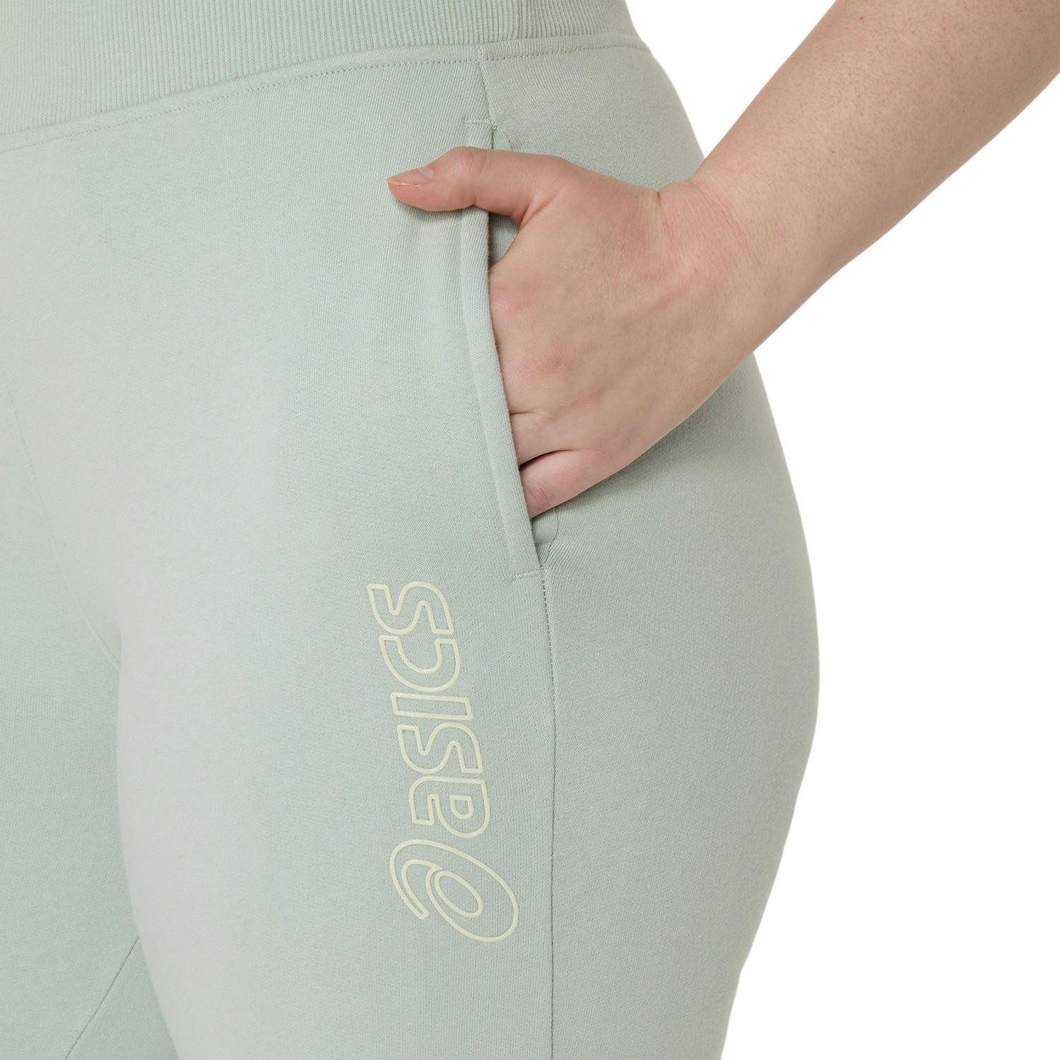 Asics Trainingshose ASICS LOGO SWEATPANT LICHEN ROCK