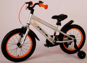 TPFSports Kinderfahrrad Volare Rocky 16 Zoll Rücktritt und Handbremse, 1 Gang, (Kinder Jugend Fahrrad - Jungsfahrrad - Rutschfeste Sicherheitsgriffe), Kinder Fahrrad 16 Zoll - Kinderrad Modern - Grau