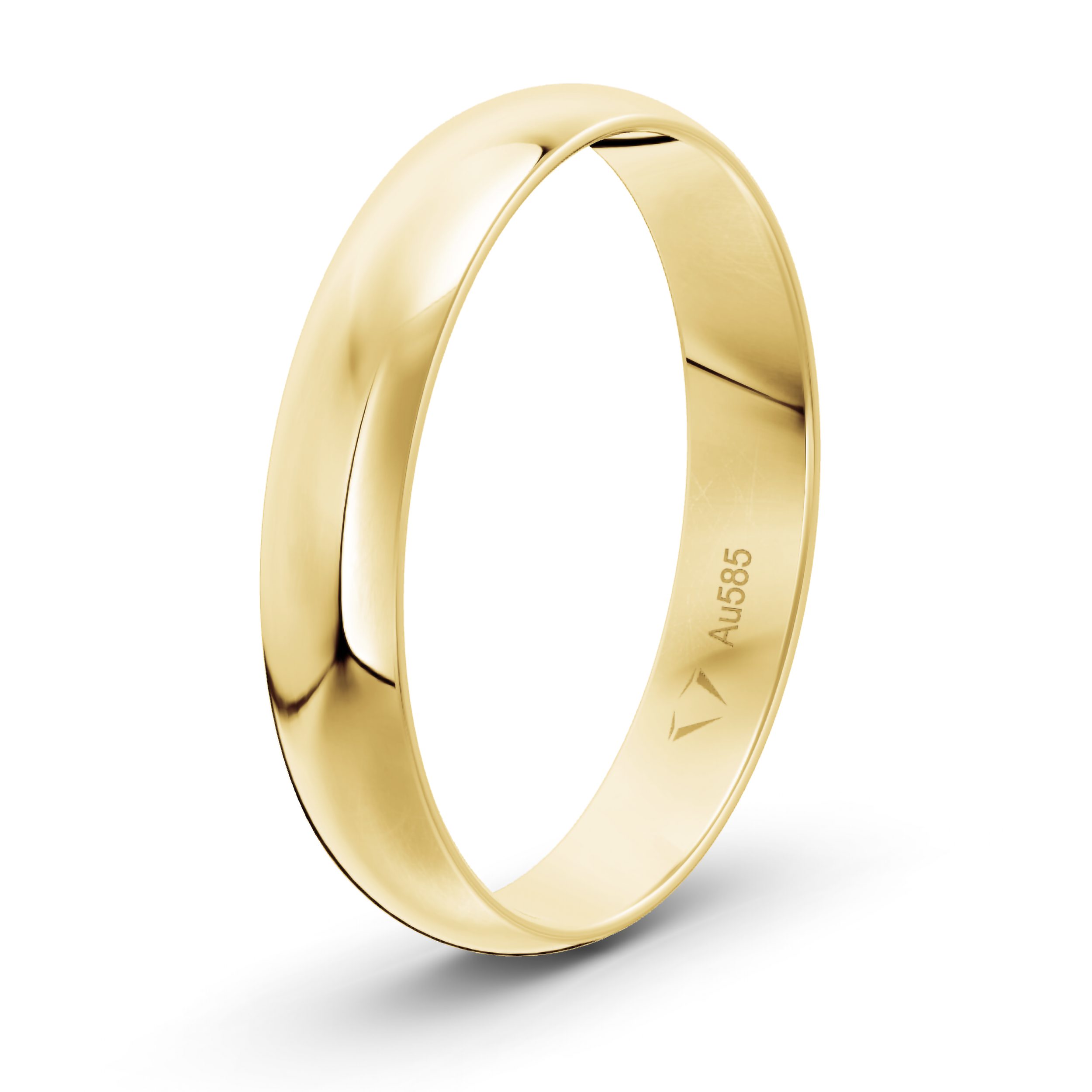 mosa & co. Trauring Klassisch 4.0 mm 585 / Gelbgold, Hochzeitsringe Verlobungsringe Partnerringe