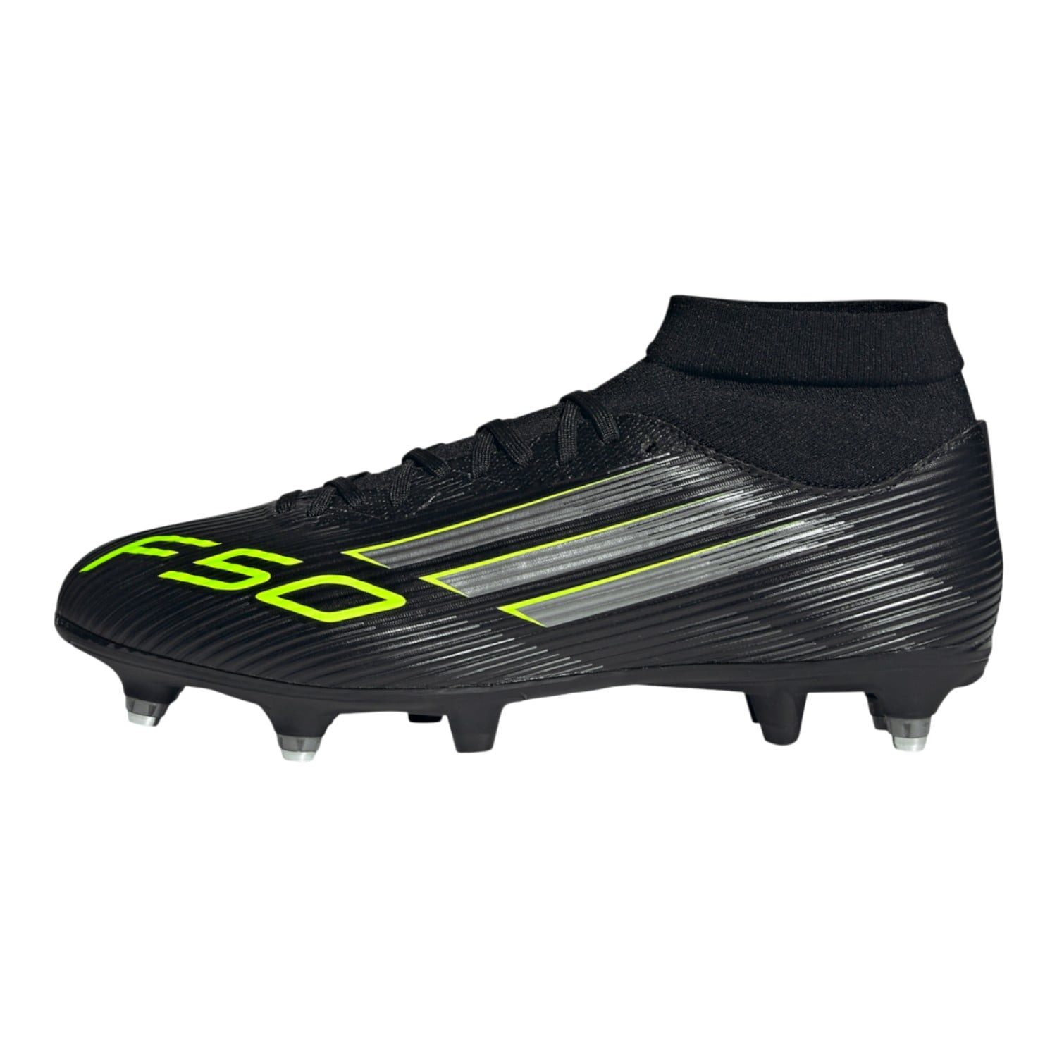 adidas Performance F50 League MID SG (für weiche Böden) schwarz/silber/lime günstig online kaufen